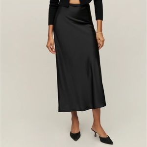 Reformation Layla Silk Skirt